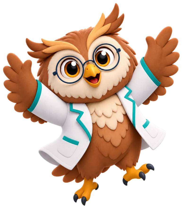 Maskot burung hantu IlmoraX merayakan selesainya latihan